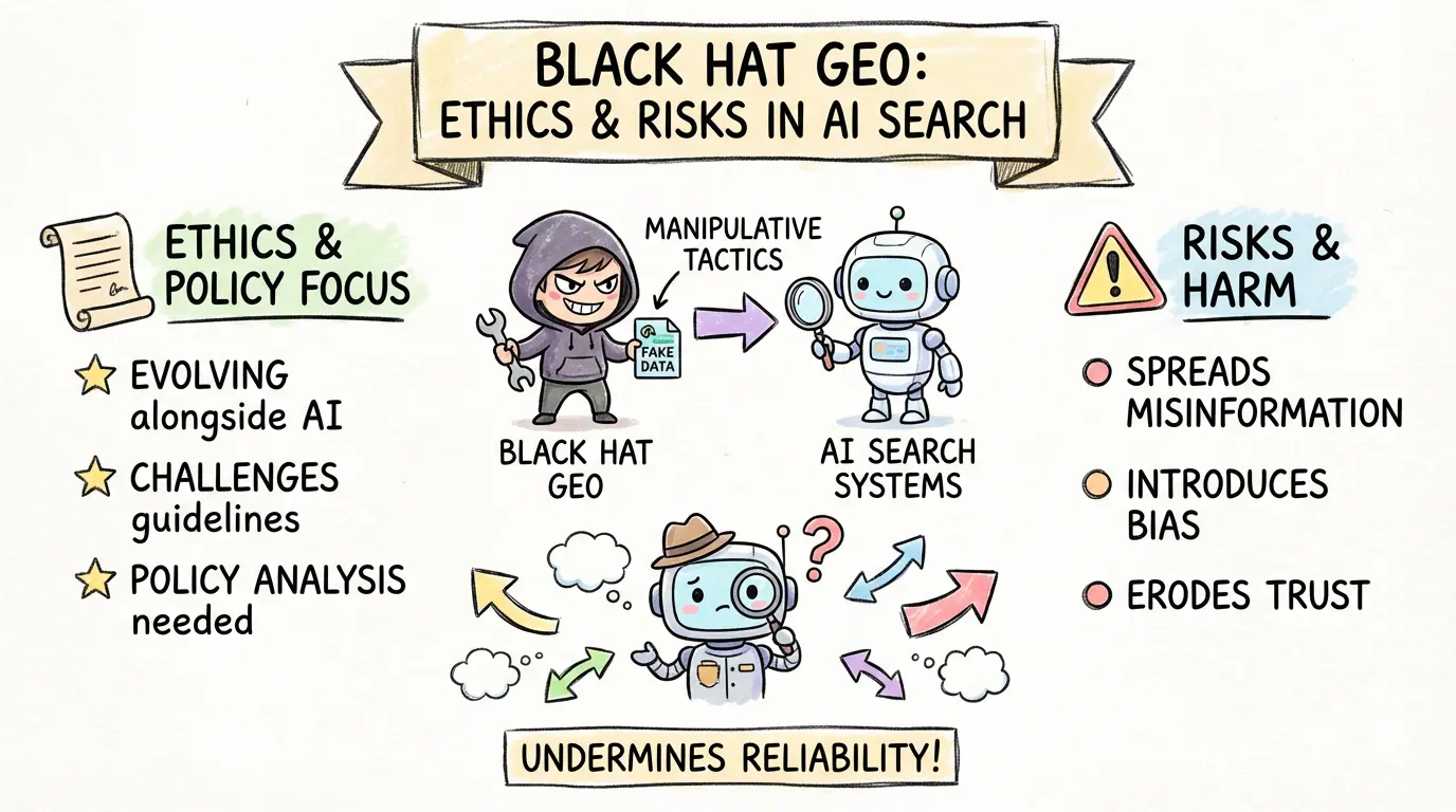 Black Hat GEO: Ethics and Risks in AI Search