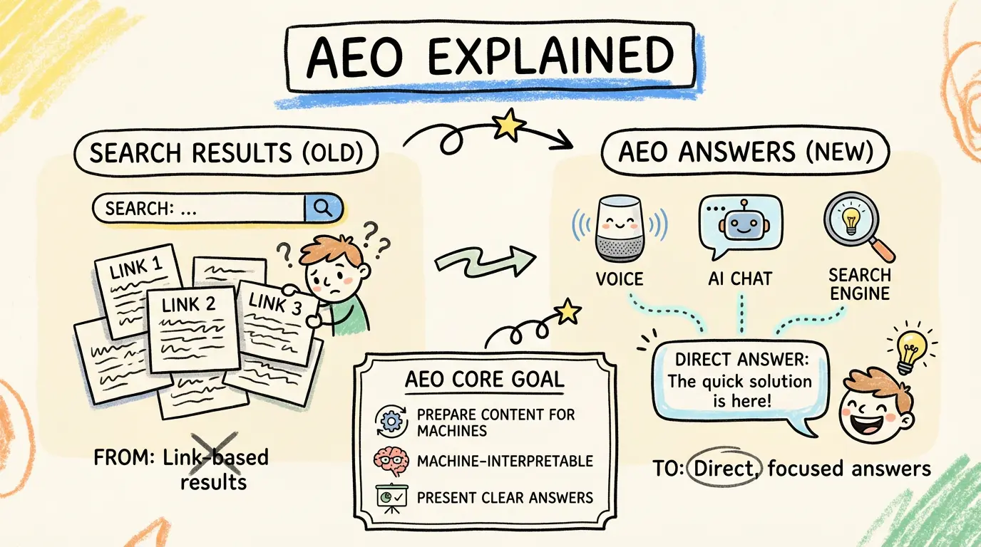 From Search Results to Answers: AEO Explained