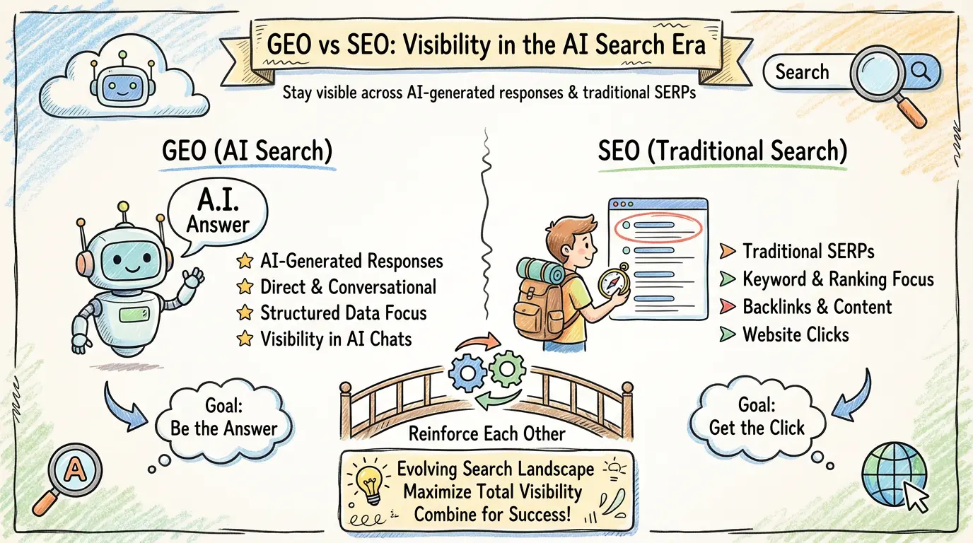 GEO vs SEO: Visibility in the AI Search Era