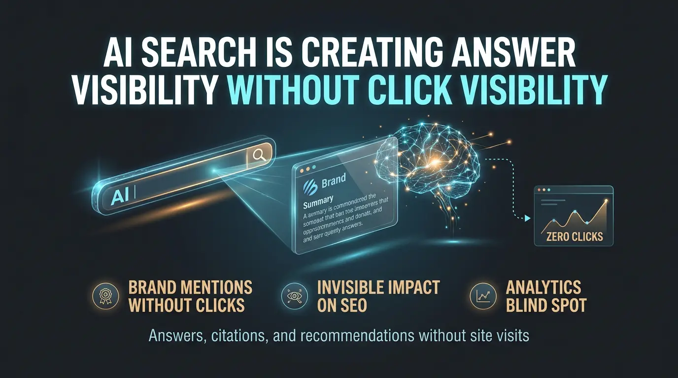 AI Search Is Creating Answer Visibility Without Click Visibility