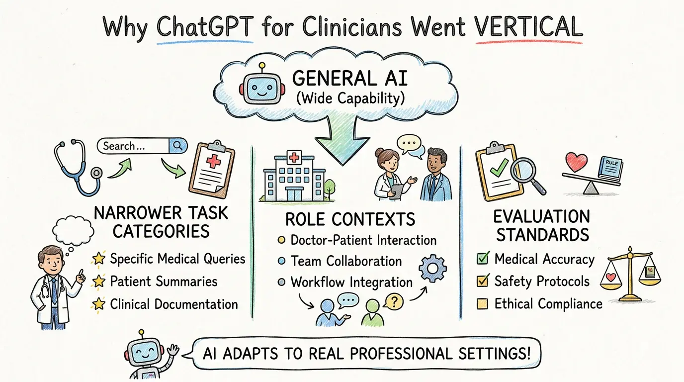 Why ChatGPT for Clinicians Had to Go Vertical