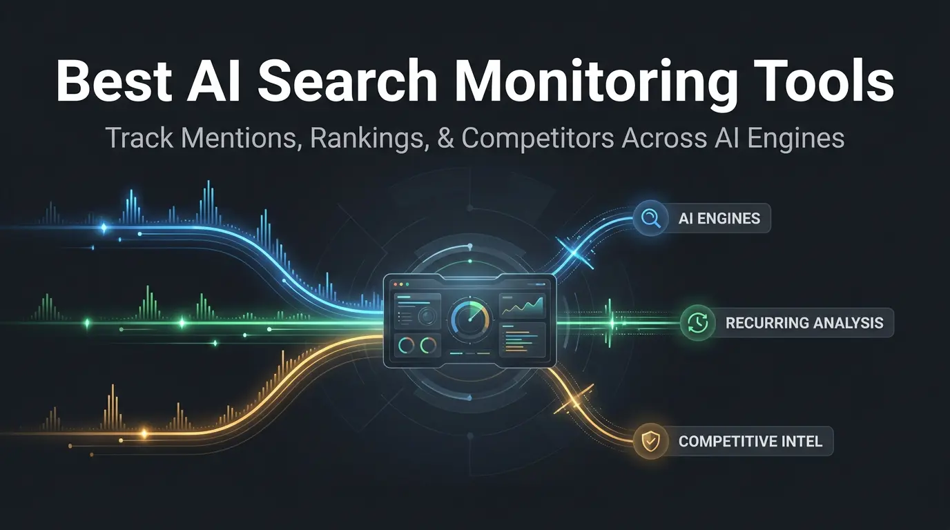 Best AI Search Monitoring Tools: How to Track Brand Mentions, Rankings, and Competitors Across AI Engines
