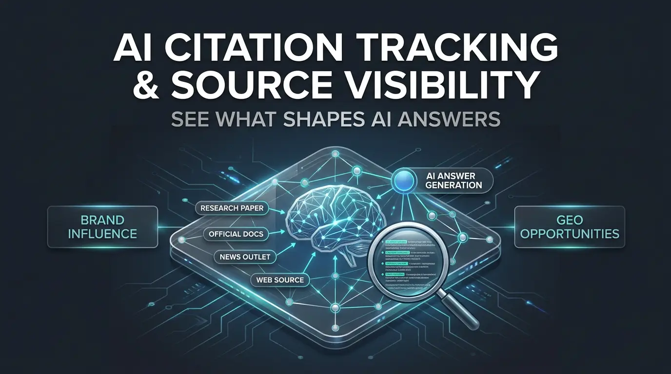 AI Citation Tracking and Source Visibility: How to See What Shapes AI Answers