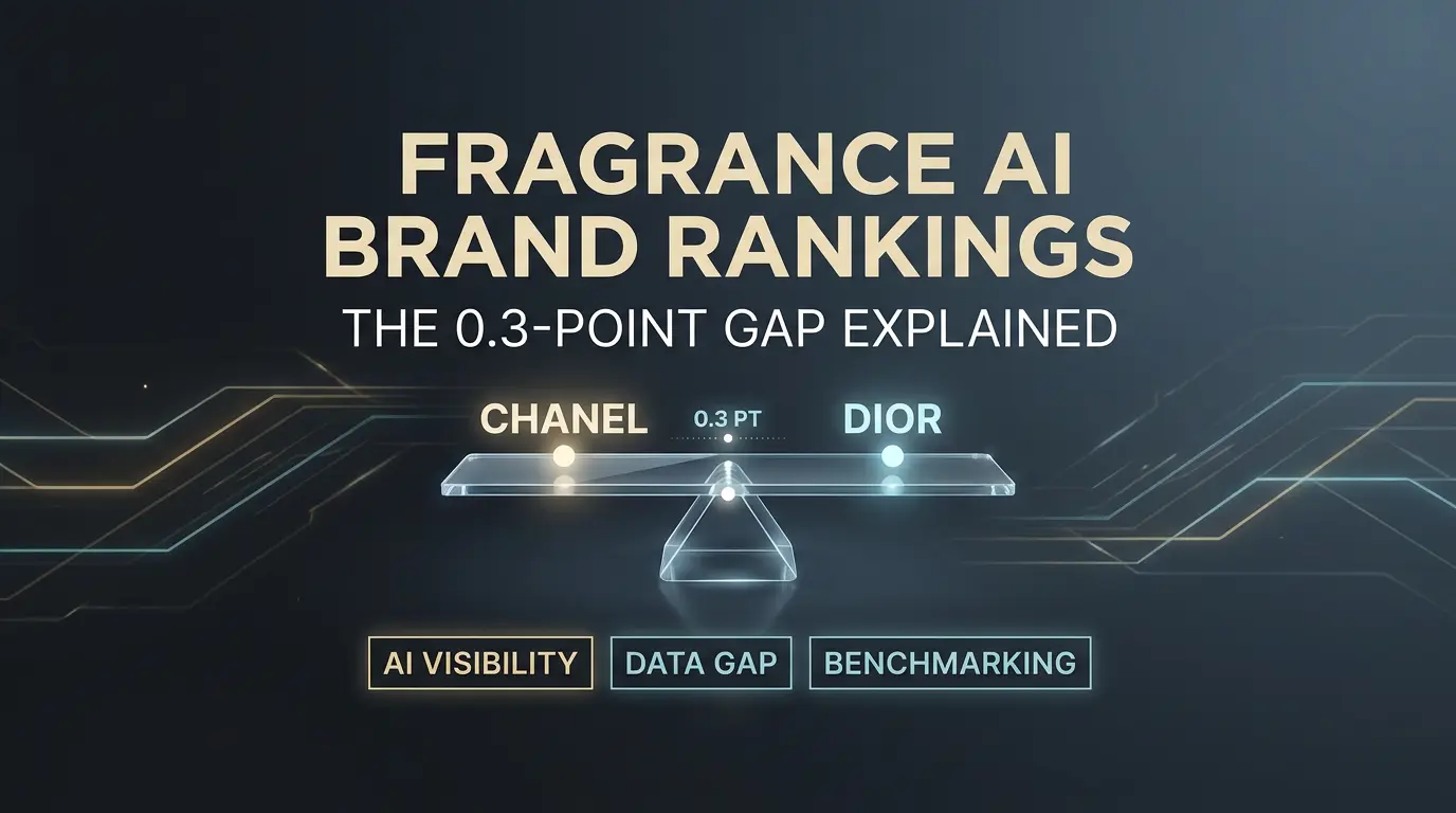 Fragrance AI Brand Rankings: Why a 0.3-Point Gap Changes How Brands Should Read AI Leaderboards