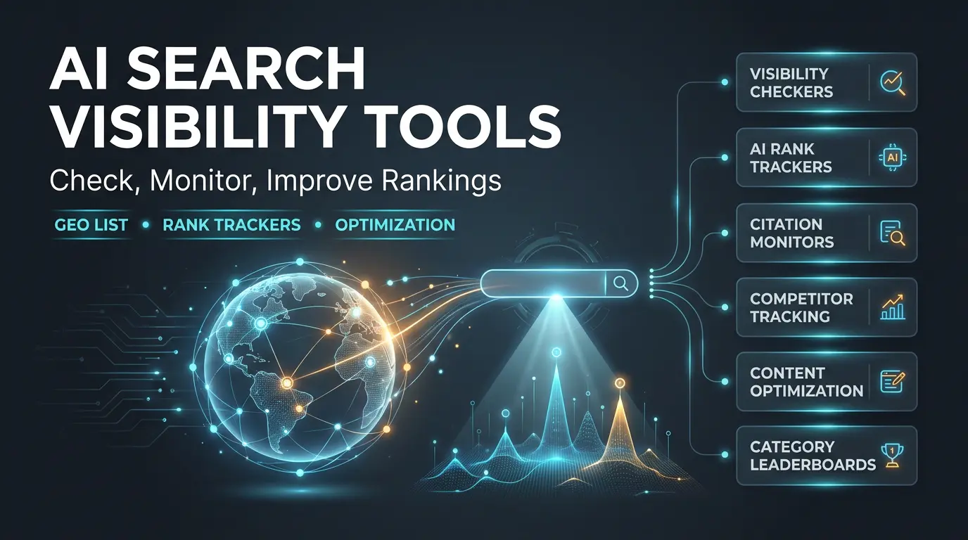 GEO Tools List for AI Search Visibility: Which Tools Help You Check, Monitor, and Improve AI Rankings?
